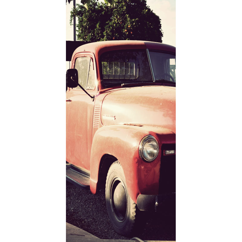 Αυτοκόλλητο ψυγείου Vintage Κόκκινο αμάξι